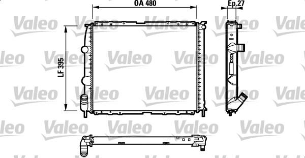 Valeo 732387 - Jäähdytin,moottorin jäähdytys inparts.fi