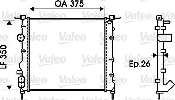 Valeo 732338 - Jäähdytin,moottorin jäähdytys inparts.fi