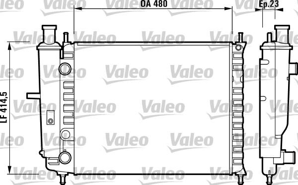 Valeo 732218 - Jäähdytin,moottorin jäähdytys inparts.fi