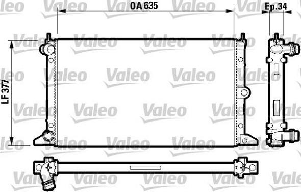 Valeo 732790 - Jäähdytin,moottorin jäähdytys inparts.fi