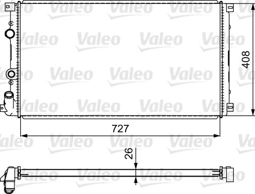 Valeo 732798 - Jäähdytin,moottorin jäähdytys inparts.fi