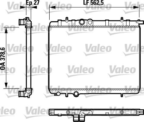 Valeo 732744 - Jäähdytin,moottorin jäähdytys inparts.fi