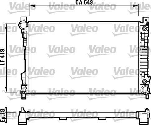 Valeo 732740 - Jäähdytin,moottorin jäähdytys inparts.fi