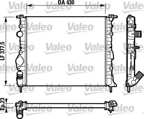 Valeo 732765 - Jäähdytin,moottorin jäähdytys inparts.fi