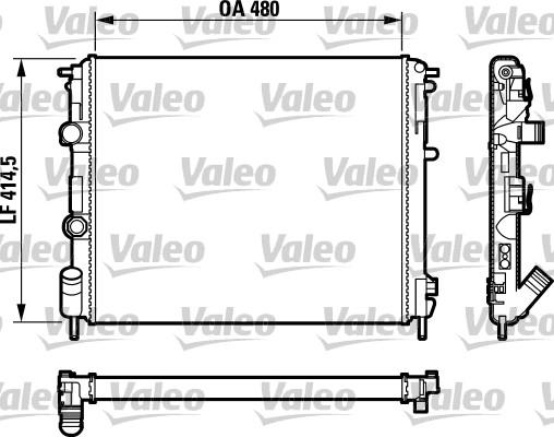 Valeo 732761 - Jäähdytin,moottorin jäähdytys inparts.fi