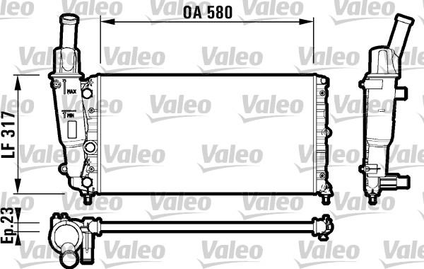 Valeo 732705 - Jäähdytin,moottorin jäähdytys inparts.fi