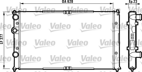 Valeo 732710 - Jäähdytin,moottorin jäähdytys inparts.fi