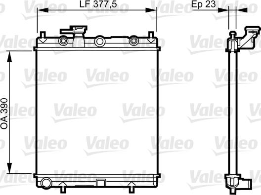 Valeo 732718 - Jäähdytin,moottorin jäähdytys inparts.fi