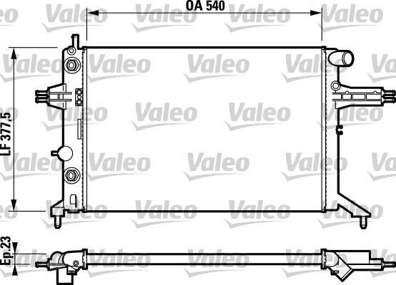 Valeo 732724 - Jäähdytin,moottorin jäähdytys inparts.fi