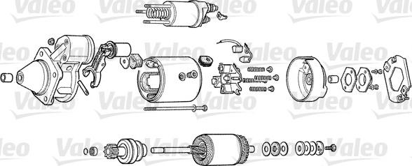 Valeo D9E93 - Käynnistinmoottori inparts.fi