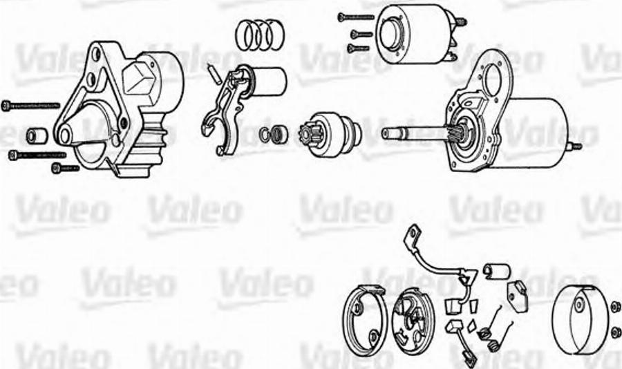 Valeo D6RA65 - Käynnistinmoottori inparts.fi