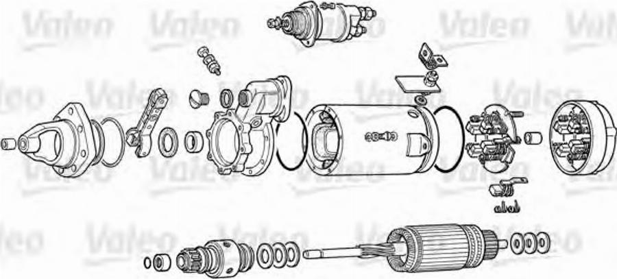 Valeo D13E117TE - Käynnistinmoottori inparts.fi