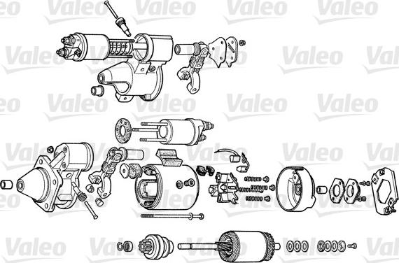 Valeo D8E153 - Käynnistinmoottori inparts.fi