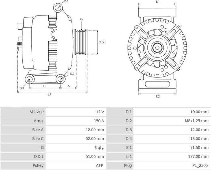 Valeo FG15T101 - Laturi inparts.fi