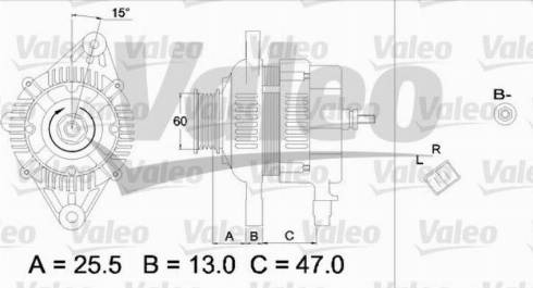 Valeo TA000A17301 - Laturi inparts.fi