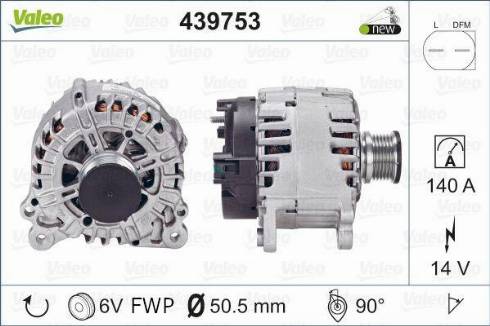 Valeo TG14C034 - Laturi inparts.fi