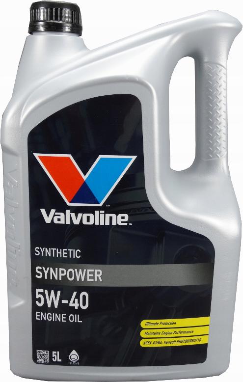 Valvoline SYNPOWER5W405L - Moottoriöljy inparts.fi