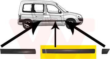 Van Wezel 4051424 - Suoja / koristelista, ovi inparts.fi