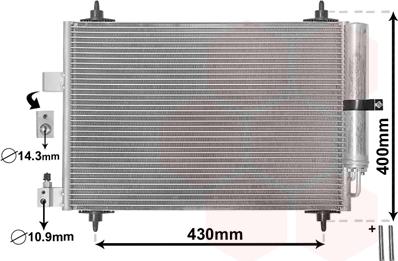 Van Wezel 40005286 - Lauhdutin, ilmastointilaite inparts.fi