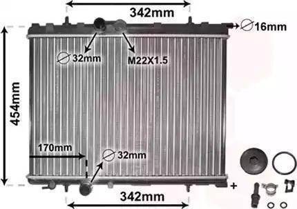 Ava Quality Cooling PEA2189 - Jäähdytin,moottorin jäähdytys inparts.fi