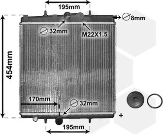 Van Wezel 40002188 - Jäähdytin,moottorin jäähdytys inparts.fi