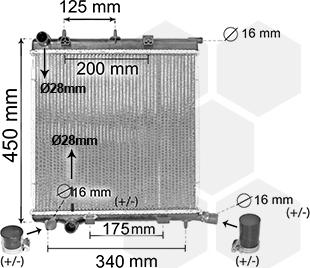 Van Wezel 40002368 - Jäähdytin,moottorin jäähdytys inparts.fi