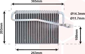 Van Wezel 4000V039 - Höyrystin, ilmastointilaite inparts.fi