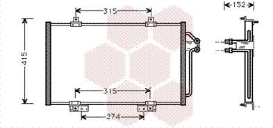 Van Wezel 43005188 - Lauhdutin, ilmastointilaite inparts.fi