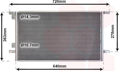 Van Wezel 43005253 - Lauhdutin, ilmastointilaite inparts.fi