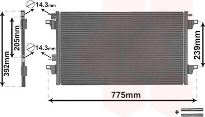 Van Wezel 43005280 - Lauhdutin, ilmastointilaite inparts.fi