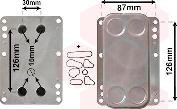 Van Wezel 43003631 - Moottoriöljyn jäähdytin inparts.fi