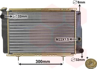 Van Wezel 43002001 - Jäähdytin,moottorin jäähdytys inparts.fi