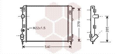 Van Wezel 43002302 - Jäähdytin,moottorin jäähdytys inparts.fi