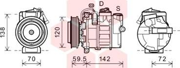 Van Wezel 4300K494 - Kompressori, ilmastointilaite inparts.fi