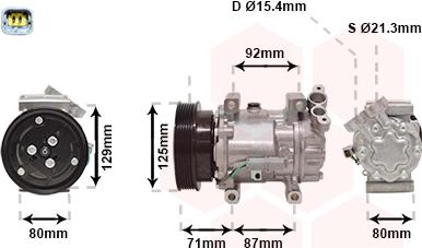 Van Wezel 4300K401 - Kompressori, ilmastointilaite inparts.fi