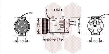 Van Wezel 4300K075 - Kompressori, ilmastointilaite inparts.fi