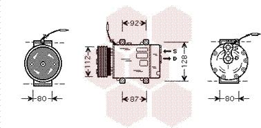 Van Wezel 4300K286 - Kompressori, ilmastointilaite inparts.fi