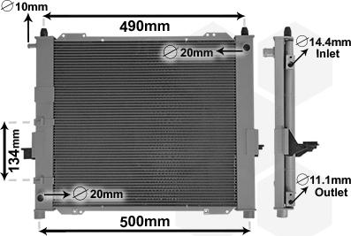 Van Wezel 4301M406 - Jäähdytysmoduuli inparts.fi