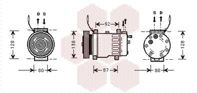 Van Wezel 4700K052 - Kompressori, ilmastointilaite inparts.fi