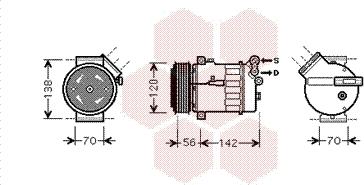 Van Wezel 4700K067 - Kompressori, ilmastointilaite inparts.fi