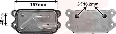 Van Wezel 59003159 - Moottoriöljyn jäähdytin inparts.fi