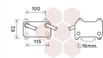 Van Wezel 59003155 - Moottoriöljyn jäähdytin inparts.fi