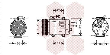 Van Wezel 5900K029 - Kompressori, ilmastointilaite inparts.fi