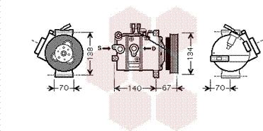 Van Wezel 5900K142 - Kompressori, ilmastointilaite inparts.fi