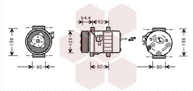 Van Wezel 5900K113 - Kompressori, ilmastointilaite inparts.fi