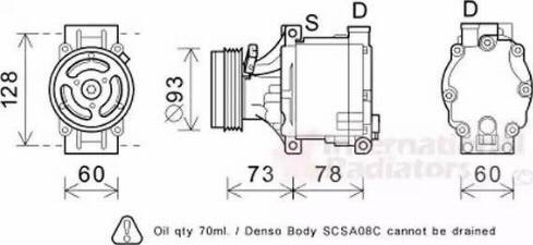 Van Wezel 5100K099 - Kompressori, ilmastointilaite inparts.fi