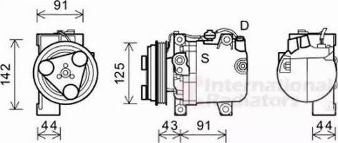 Van Wezel 5100K088 - Kompressori, ilmastointilaite inparts.fi