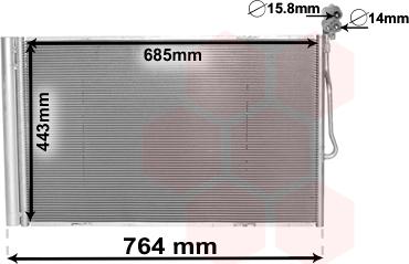 Van Wezel 58005334 - Lauhdutin, ilmastointilaite inparts.fi