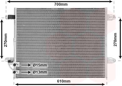 Van Wezel 58005323 - Lauhdutin, ilmastointilaite inparts.fi