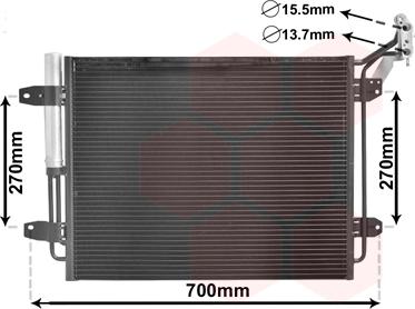 Van Wezel 58005291 - Lauhdutin, ilmastointilaite inparts.fi